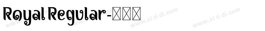 Royal Regular字体转换
